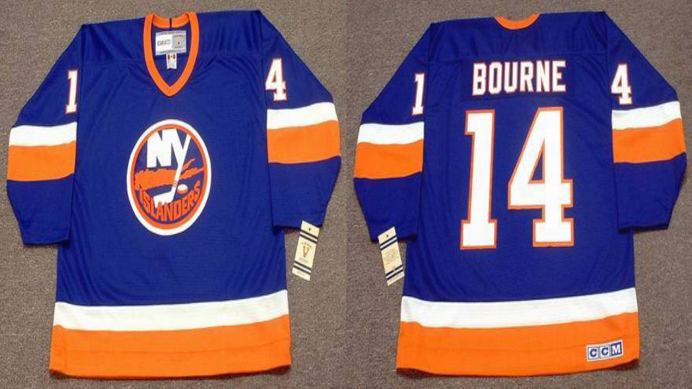 2019 Men New York Islanders #14 Bourne blue CCM NHL jersey->new york islanders->NHL Jersey
